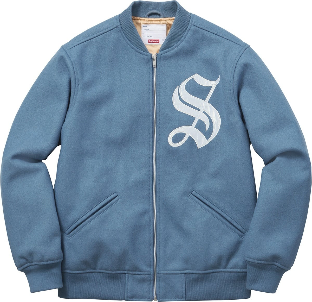 Old English Zip Varsity Jacket view 3